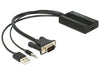 EAN 4043619625970 - DeLOCK 62597 adaptador de cable de vídeo 0,25 m HDMI tipo A (Estándar) VGA (D-Sub) + 3.5mm + USB Type-A N imagen 1