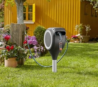 EAN 4078500052009 - Gardena RollUp Carrete de pie Automático Negro, Gris imagen 5