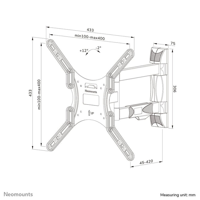 EAN 8717371448714 - Neomounts WL40-550BL14 soporte para TV 139,7 cm (55") Negro imagen 17