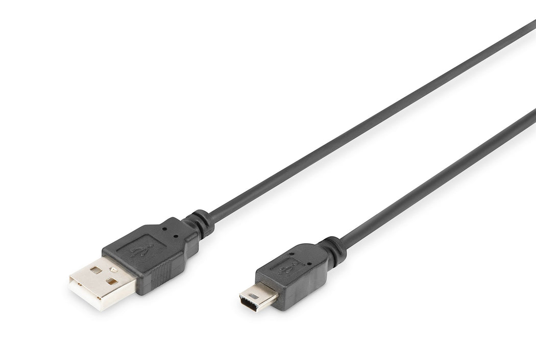 EAN 4016032468677 - Digitus DB-300130-030-S cable USB 3 m USB A Mini-USB B Negro imagen 1
