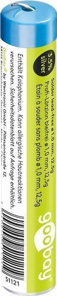 EAN 4040849511219 - Goobay 51121 soldar Sin plomo 217 °C 12,5 g imagen 1
