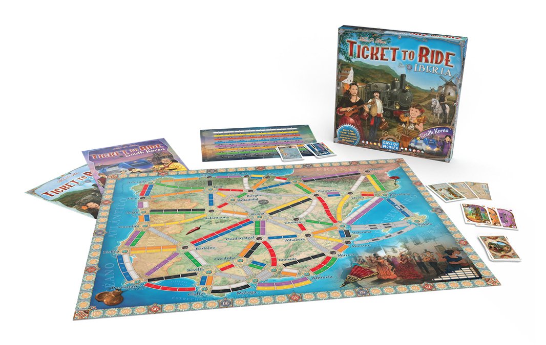 EAN 0824968201381 - Asmodee DW720138 juego de tablero ¡Aventureros al Tren! Iberia y Corea del Sur Juego de mesa Estrategia imagen 2