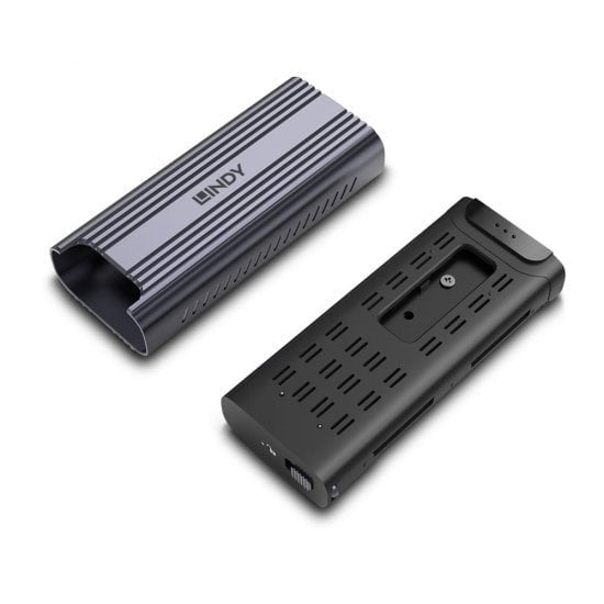 EAN 4002888433945 - Lindy 43394 caja para disco duro externo Caja externa para unidad de estado sólido (SSD) Gris M.2 imagen 3