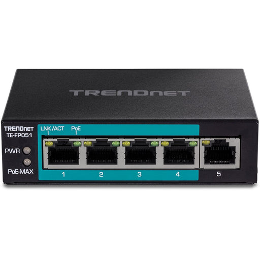 EAN 0710931161984 - Trendnet TE-FP051 switch No administrado Fast Ethernet (10/100) Energía sobre Ethernet (PoE) Negro imagen 2