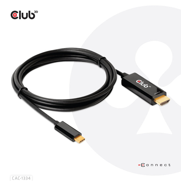 EAN 8719214472054 - CLUB3D CAC-1334 adaptador de cable de vídeo 1,8 m HDMI tipo A (Estándar) USB Tipo C imagen 7