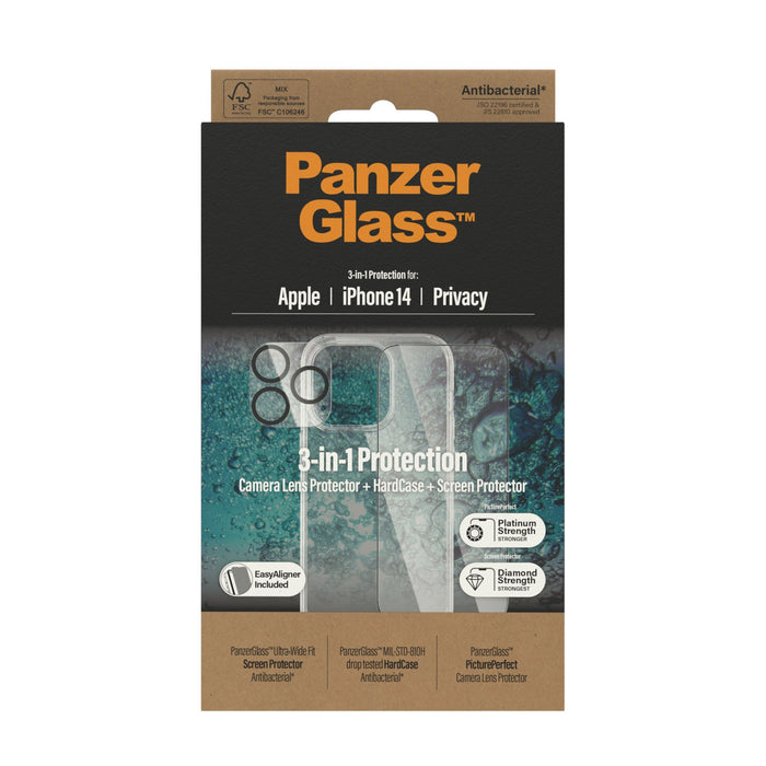 EAN 5711724504013 - PanzerGlass ® Privacy 3-in-1 Pack iPhone 14 Protector de pantalla Apple 1 pieza(s) imagen 3