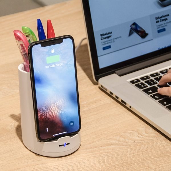 EAN 8435048432384 - miniBatt PowerCUP Smartphone Blanco USB Cargador inalámbrico Carga rápida Interior imagen 5