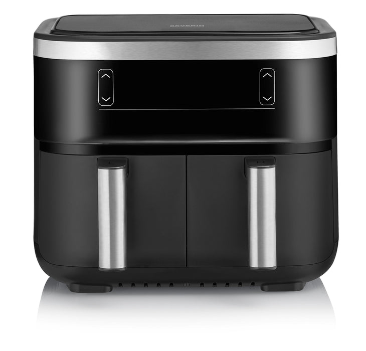 EAN 4008146042706 - Severin FR 2453 freidora Doble 3,25 L Independiente 2850 W Freidora de aire caliente Negro, Plata imagen 1