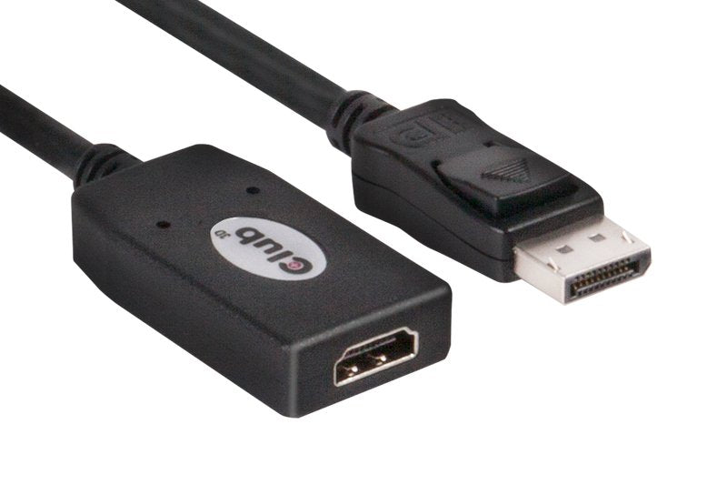 EAN 8717249408444 - CLUB3D DisplayPort to HDMI Adapter Cable 0,13 m Negro imagen 1
