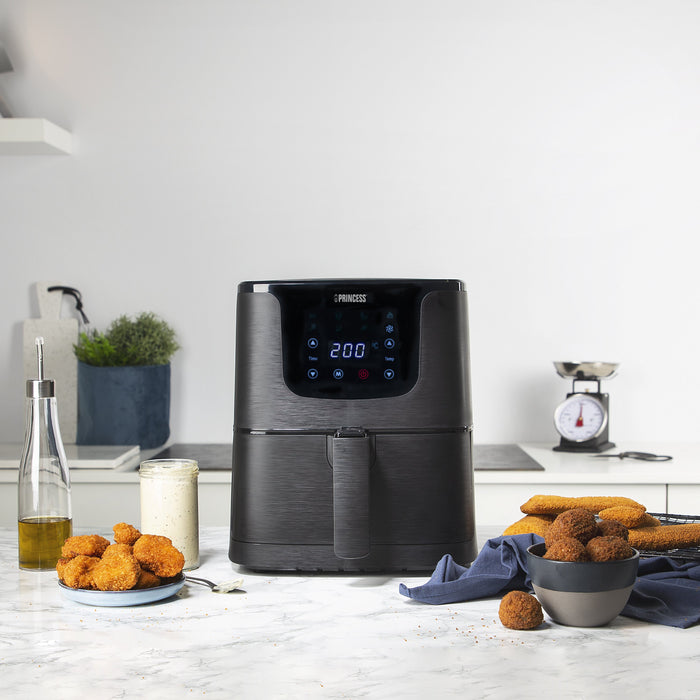 EAN 8713016099549 - Princess 183014 Sencillo 5,2 L Independiente 1700 W Freidora de aire caliente Negro imagen 10