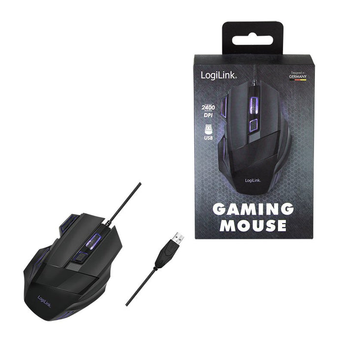 EAN 4052792061895 - LogiLink ID0202 ratón Juego mano derecha USB tipo A Óptico 2400 DPI imagen 8