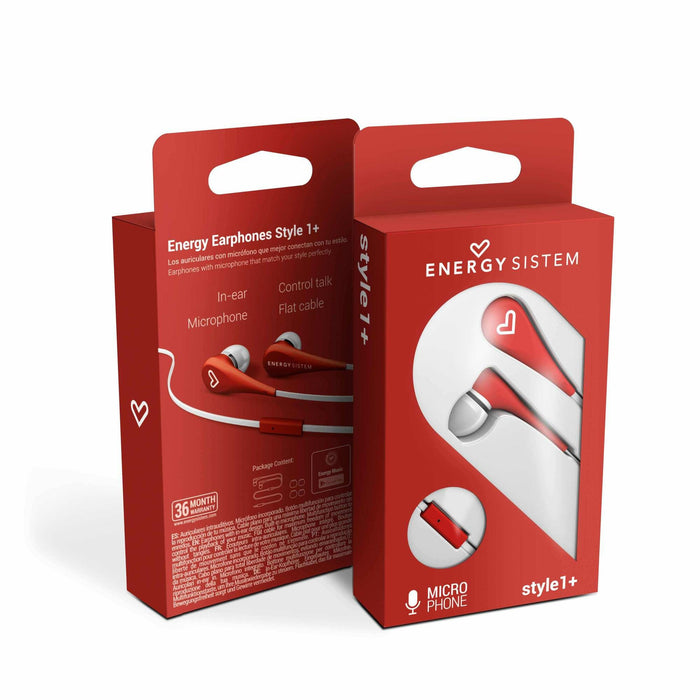 EAN 8432426446001 - Energy Sistem Style 1+ Auriculares Alámbrico Dentro de oído Llamadas/Música Rojo imagen 6