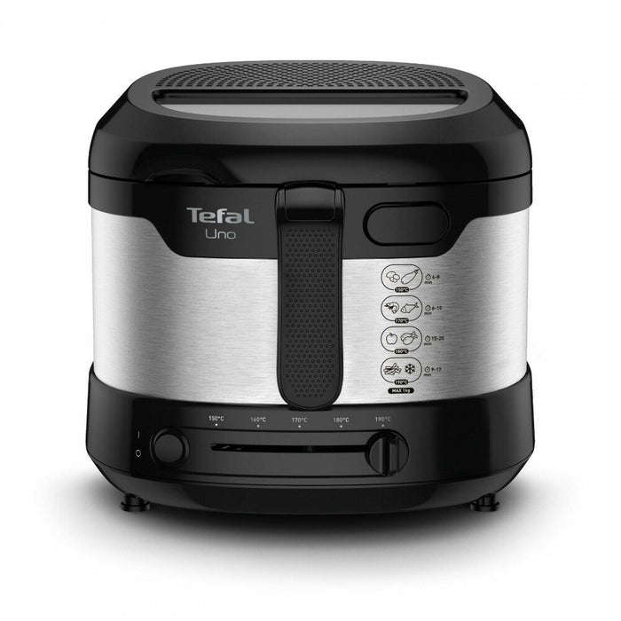 EAN 3045386381807 - Tefal Uno FF215D Sencillo Independiente 1600 W Freidora Negro, Acero inoxidable imagen 1