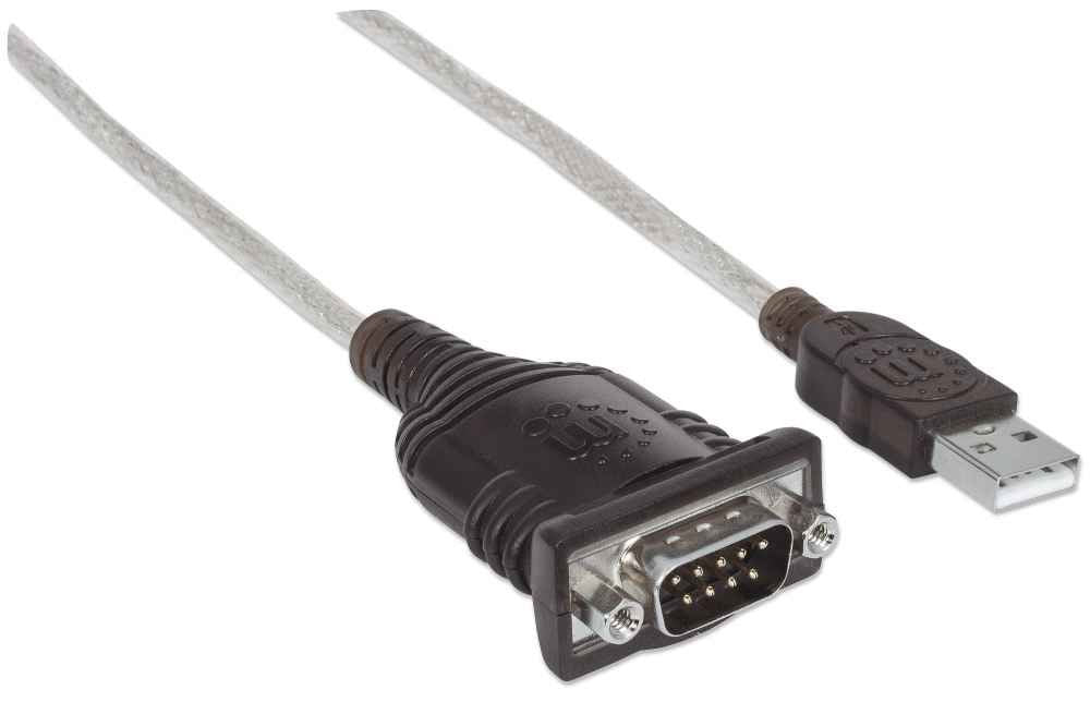EAN 0766623151849 - Manhattan 151849 cable de serie Negro 1,8 m Serial/COM/RS232/DB9 imagen 2