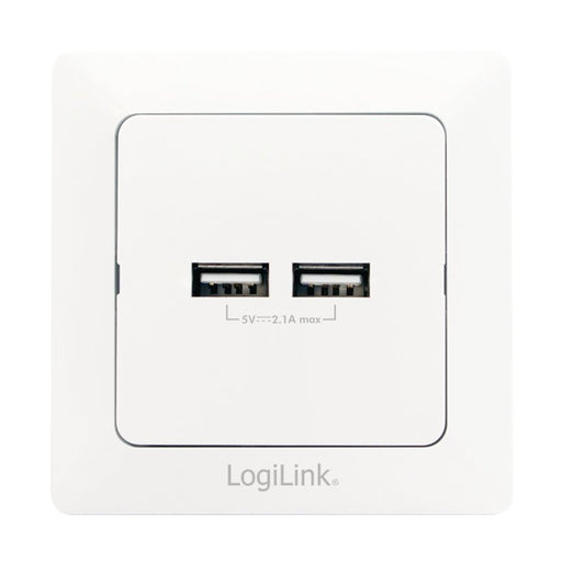 EAN 4052792047707 - LogiLink PA0163 toma de corriente 2x USB Blanco imagen 1
