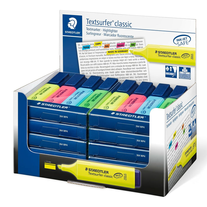 EAN 4007817321027 - Staedtler Textsurfer classic 364 marcador 4 pieza(s) Punta de cincel Azul, Verde, Rosa, Amarillo imagen 7