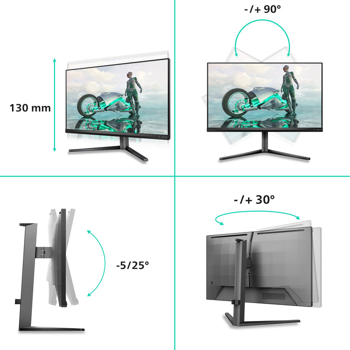 EAN 8721038004298 - Philips Evnia 3000 27M2N3800A/00 pantalla para PC 68,6 cm (27") 3840 x 2160 Pixeles 4K Ultra HD LCD Gris imagen 3