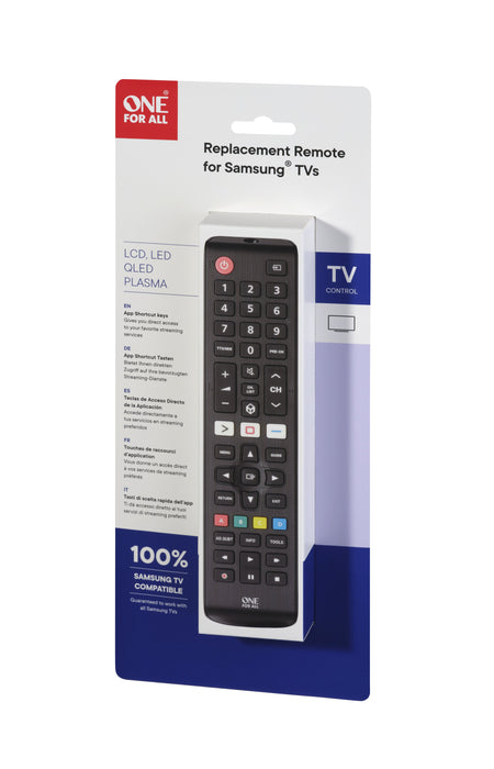 EAN 8716184072635 - One For All TV Replacement Remotes URC4910 mando a distancia IR inalámbrico Botones imagen 3