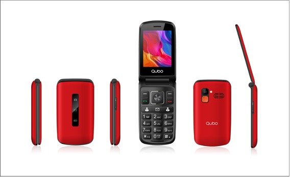 EAN 6944762700829 - Qubo P-210 NW 7,11 cm (2.8") Negro, Rojo Teléfono con cámara imagen 1