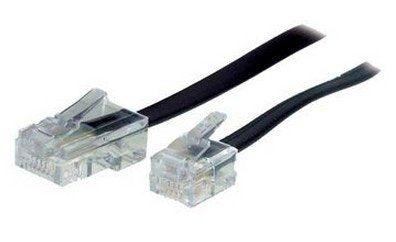 EAN 4017538702531 - S/CONN 3m RJ11 - RJ45 Negro, Transparente imagen 1