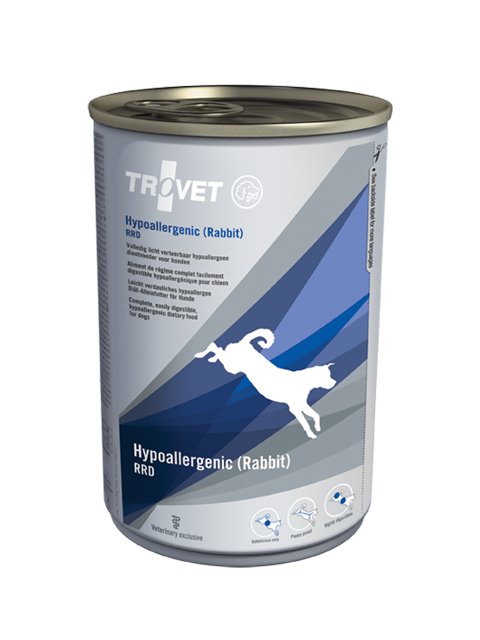 EAN 8716811001052 - TROVET Hypoallergenic Conejo, Arroz Adulto 400 g imagen 1