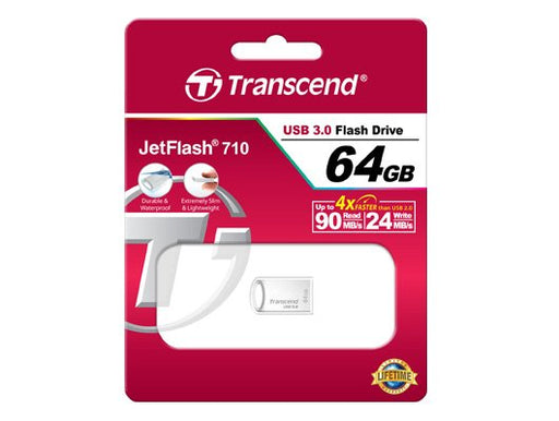 EAN 0760557830191 - Transcend JetFlash 710S 64GB unidad flash USB USB tipo A 3.2 Gen 1 (3.1 Gen 1) Plata imagen 1
