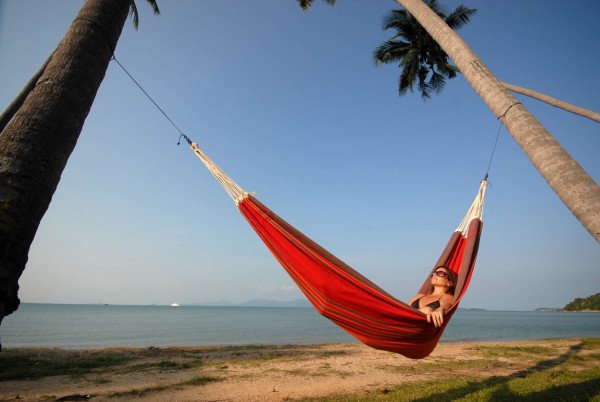 EAN 4030454001649 - AMAZONAS AZ-1019300 hamaca Hamaca colgante 3 personas(s) Algodón, Poliéster Terracota imagen 3