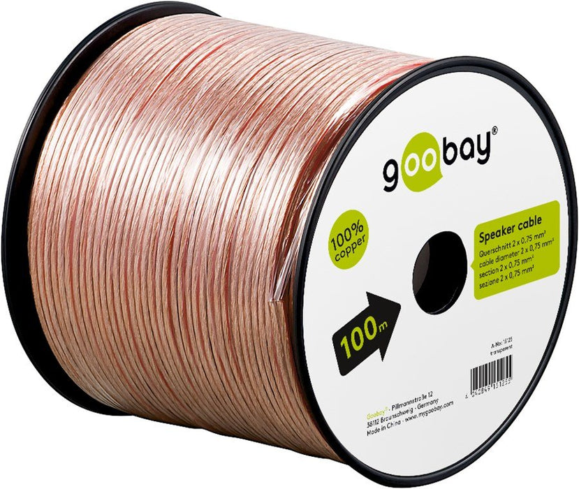 EAN 4040849151255 - Goobay 15125 cable de audio 100 m Transparente imagen 6