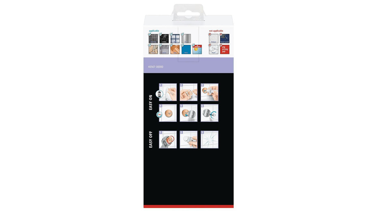 EAN 4063565153495 - TESA MOON BLACK Aluminio Montado en pared Cesta de ducha imagen 3