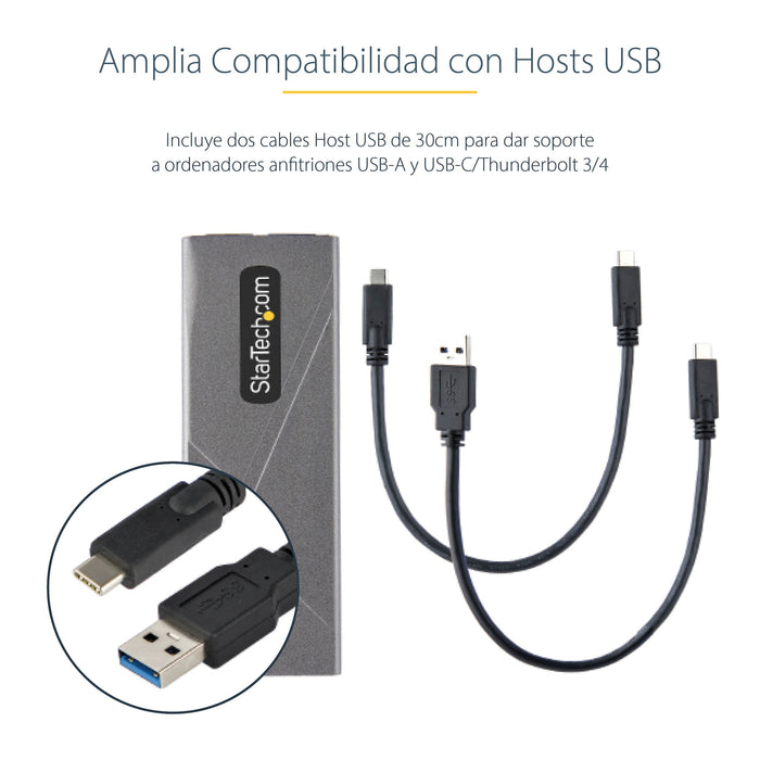 EAN 0065030894975 - StarTech.com M2-USB-C-NVME-SATA caja para disco duro externo Caja externa para unidad de estado sólido (S imagen 11