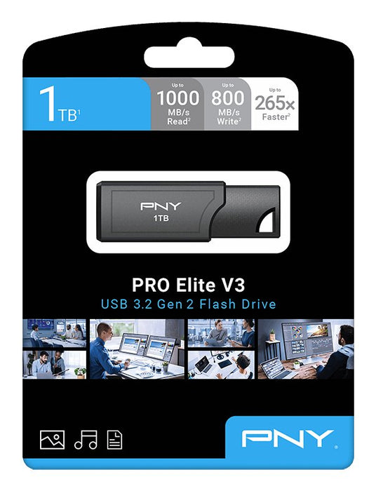 EAN 0751492793054 - PNY Pro Elite V3 unidad flash USB 512 GB USB tipo A 3.2 Gen 2 (3.1 Gen 2) Negro imagen 9
