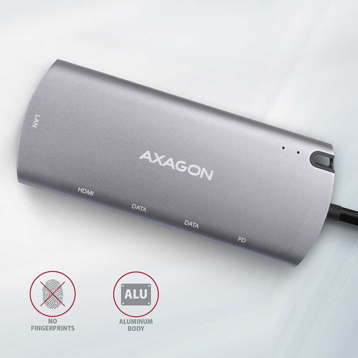 EAN 8595247905796 - Axagon HMC-6M2 base para portátil y replicador de puertos Alámbrico USB 3.2 Gen 1 (3.1 Gen 1) Type-C Alum imagen 6