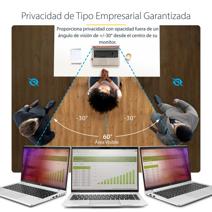 EAN 65030901970 - StarTech.com 14G-PRIVACY-SCREEN filtro para monitor 35,6 cm (14") Portátil Filtro de privacidad para pantal imagen 8