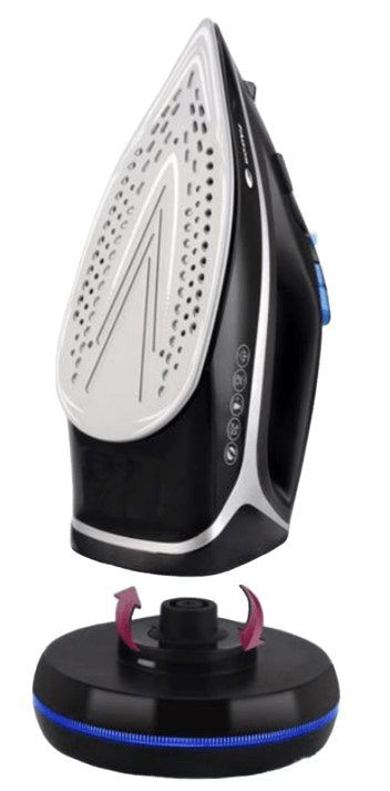EAN 8436589741249 - Fagor Comforta Free Plancha vapor-seco Suela de cerámica 2200 W Negro, Azul, Blanco imagen 2