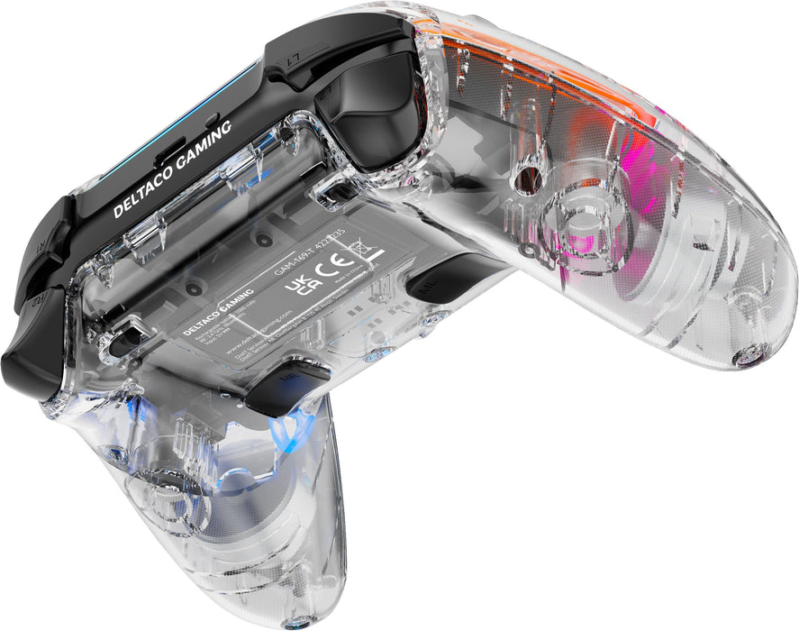 EAN 7333048060839 - Deltaco Gaming GAM-169-T mando y volante Transparente Bluetooth Gamepad Nintendo Switch, PC, PlayStation  imagen 3