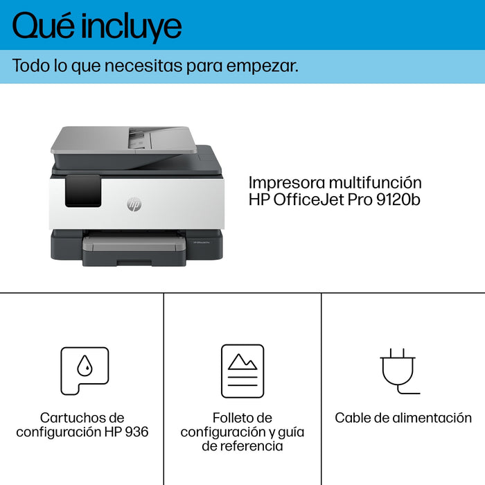 EAN 0196786896231 - HP OfficeJet Pro 9120b AiO Printer Inyección de tinta térmica A4 4800 x 1200 DPI 20 ppm Wifi imagen 5