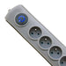 EAN 5901878501673 - Qoltec 50167 limitador de tensión Gris 8 salidas AC 230 V 1,8 m imagen 2