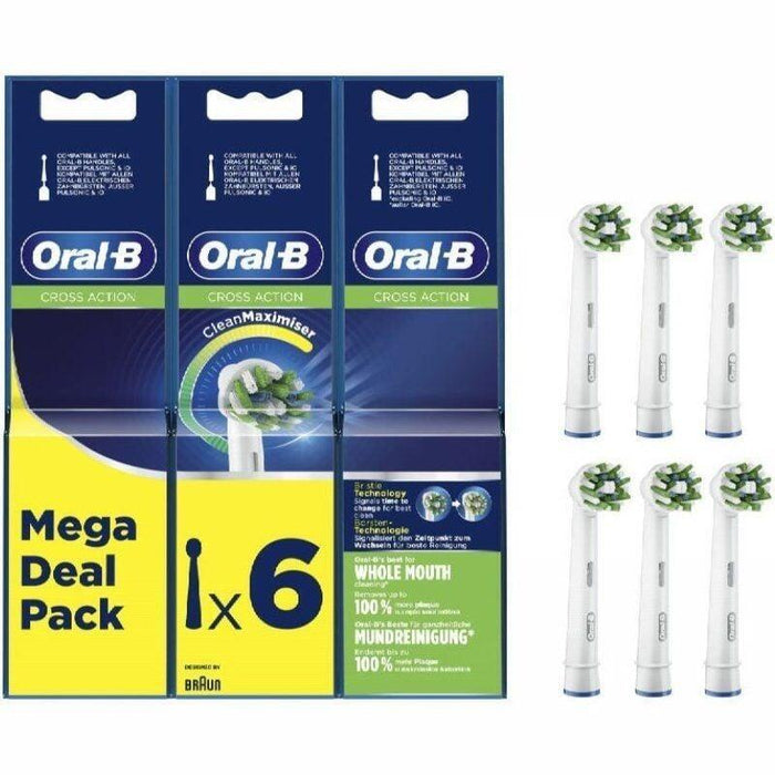 Cabezal De Recambio Para Cepillo Oral-B Pro Cross Action Pack 6 Uds