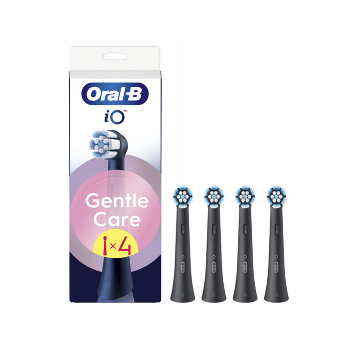 Cabezales De Cepillo De Dientes Reemplazables Oral-B Io Gentlecare, Paquete De 4, Negro