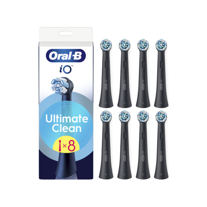 Cabezales De Cepillo De Dientes Reemplazables Oral-B Io Ultimateclean, Paquete De 8, Negro