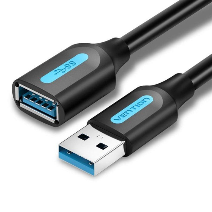 Cable Alargador Usb 3.0 Vention Cbhbh Usb Macho Usb Hembra 2m Negro