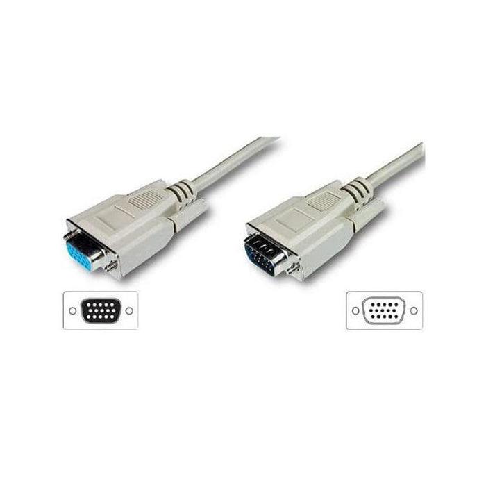 Cable Alargo Svga 3coax Macho - Hembra 5m