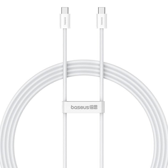 Cable Baseus Superior De Datos Usb C A Usb C 2 M 30 W Blanco