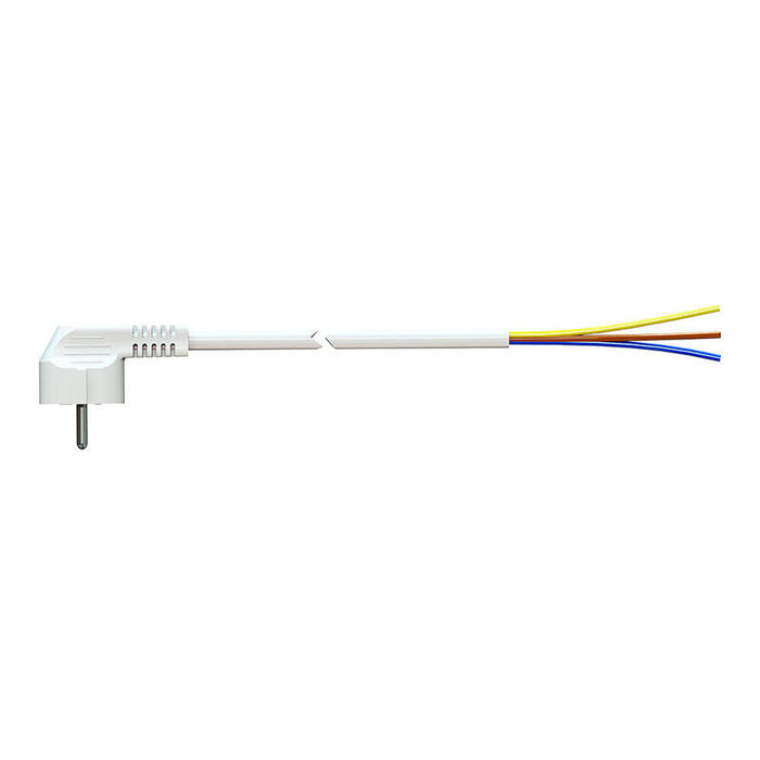 Cable Con Clavija Schuko 5m 3x1,5mm 4,8mm 16a 250v T/Tl Blanco. Solera 7000/5.