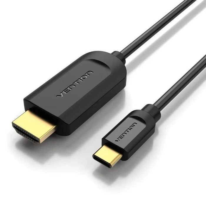 Cable Conversor Hdmi 1.4 4k Vention Cgubf Usb Tipo-C Macho Hdmi Macho 1m Negro