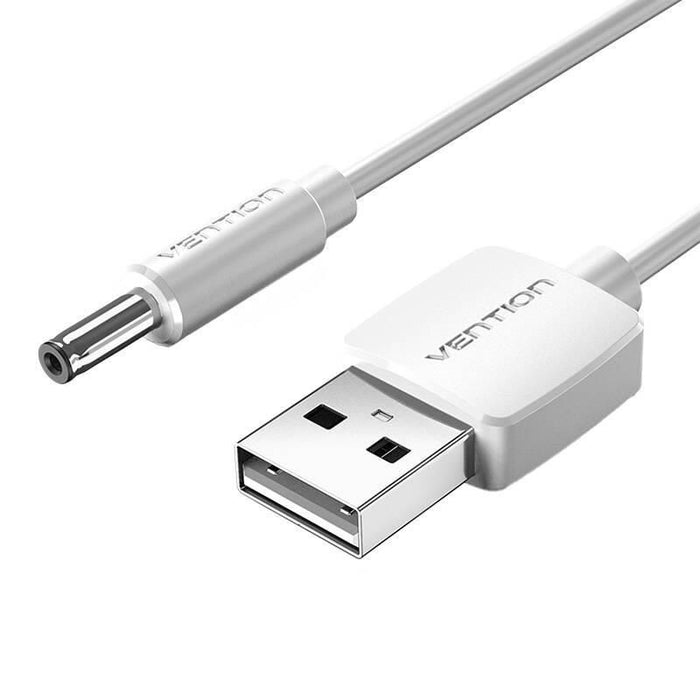 Cable Conversor Usb Vention Cexwd Usb Macho Dc 5.5mm Macho 50cm Blanco