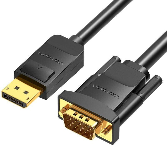 Cable Conversor Vention Hblbi Vga Macho Displayport Macho 3m Negro