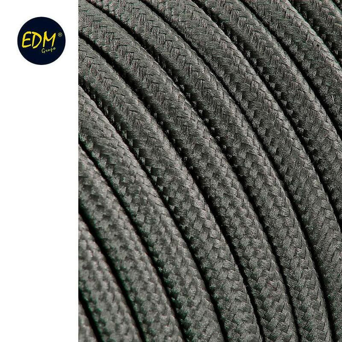 Cable Cordon Tubulaire 2x0,75mm C63 Gris Oscuro 5m