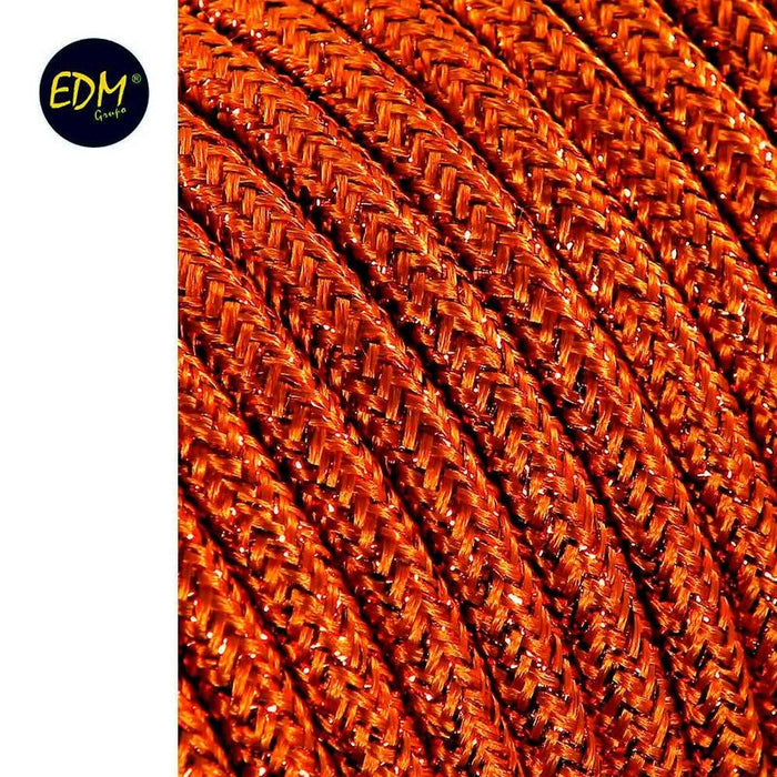 Cable Cordon Tubulaire 2x0,75mm Marron Brillante 5m