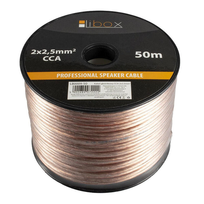Cable De Altavoz Libox Lb0009-50 2x2.5mm (50m)
